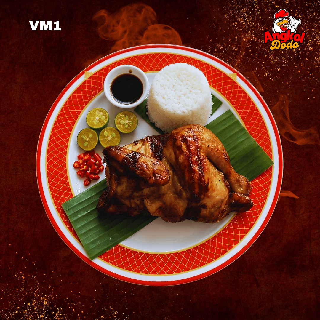 Angkol Dodo Half Lechon Manok with Rice (VM1)
