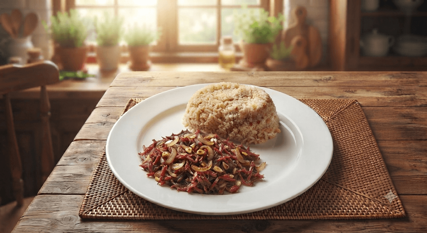 Corned beef with Rice 